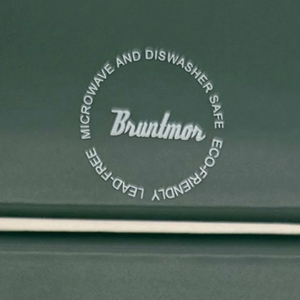 Bruntmor Set 2 Green Ribbed Ceramic Baking‎ Dishes Square Grill Pans w Handles